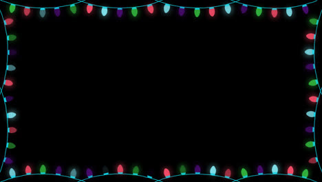 light-bulb-flashing-string-frame-and-border-with-copy-space-party,-Christmas-or-new-year-Garland-animation-with-alpha-channel